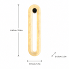 Living Room Wall Sconce | Spanish Alabaster Minimalist | Orelis - 60 cmBlushlighting