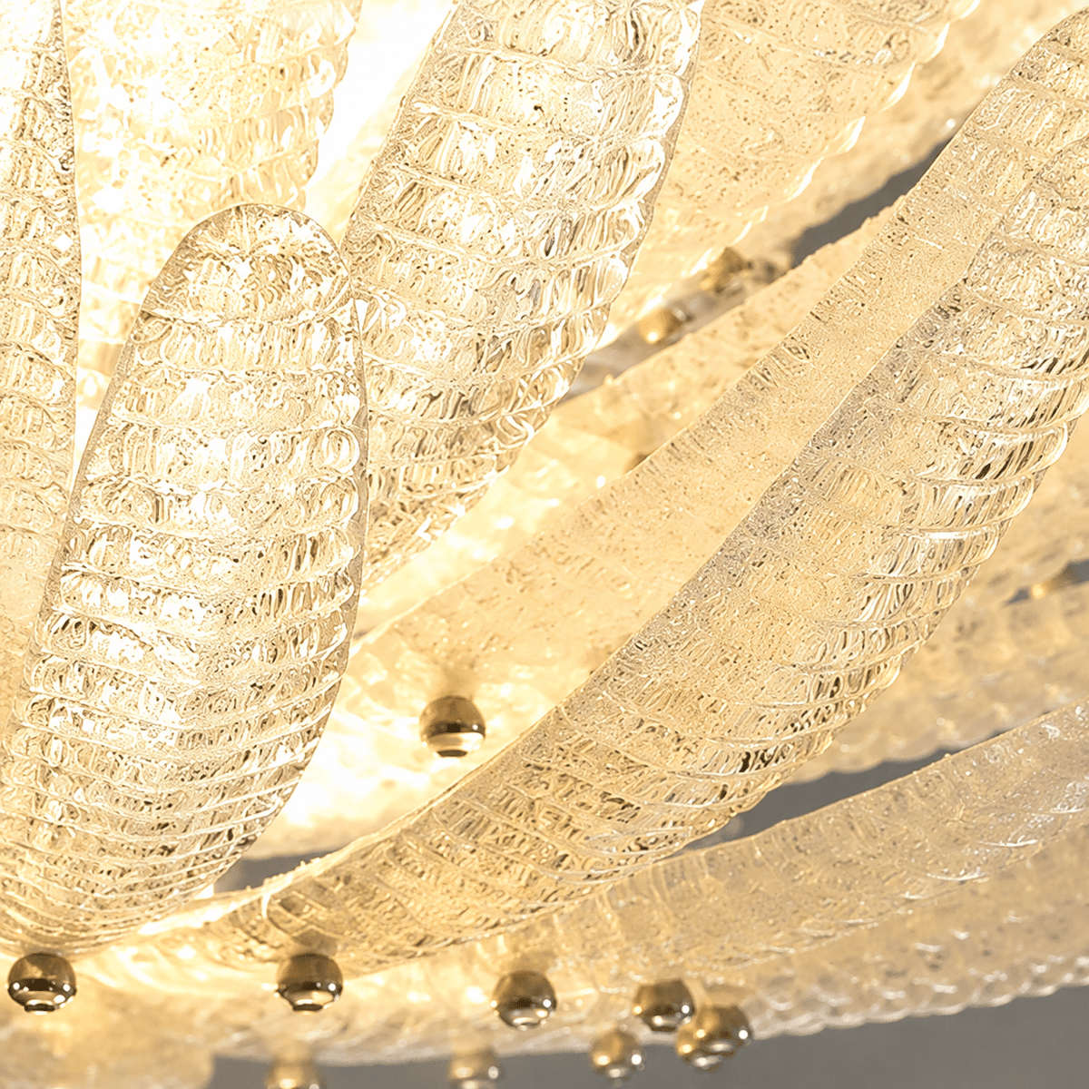 Living Room/Bedroom Chandelier – Artisan Murano Style Calista - 32.7" Dia x 21.7" HBlushlighting