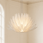 Living Room/Bedroom Chandelier – Artisan Murano Style Calista - 32.7" Dia x 21.7" HBlushlighting