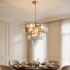 Living Room/Bedroom Chandelier – Artisan Murano Style Chromatic Vault - 45 x 45 cm (17.7 x 17.7 in)Blushlighting