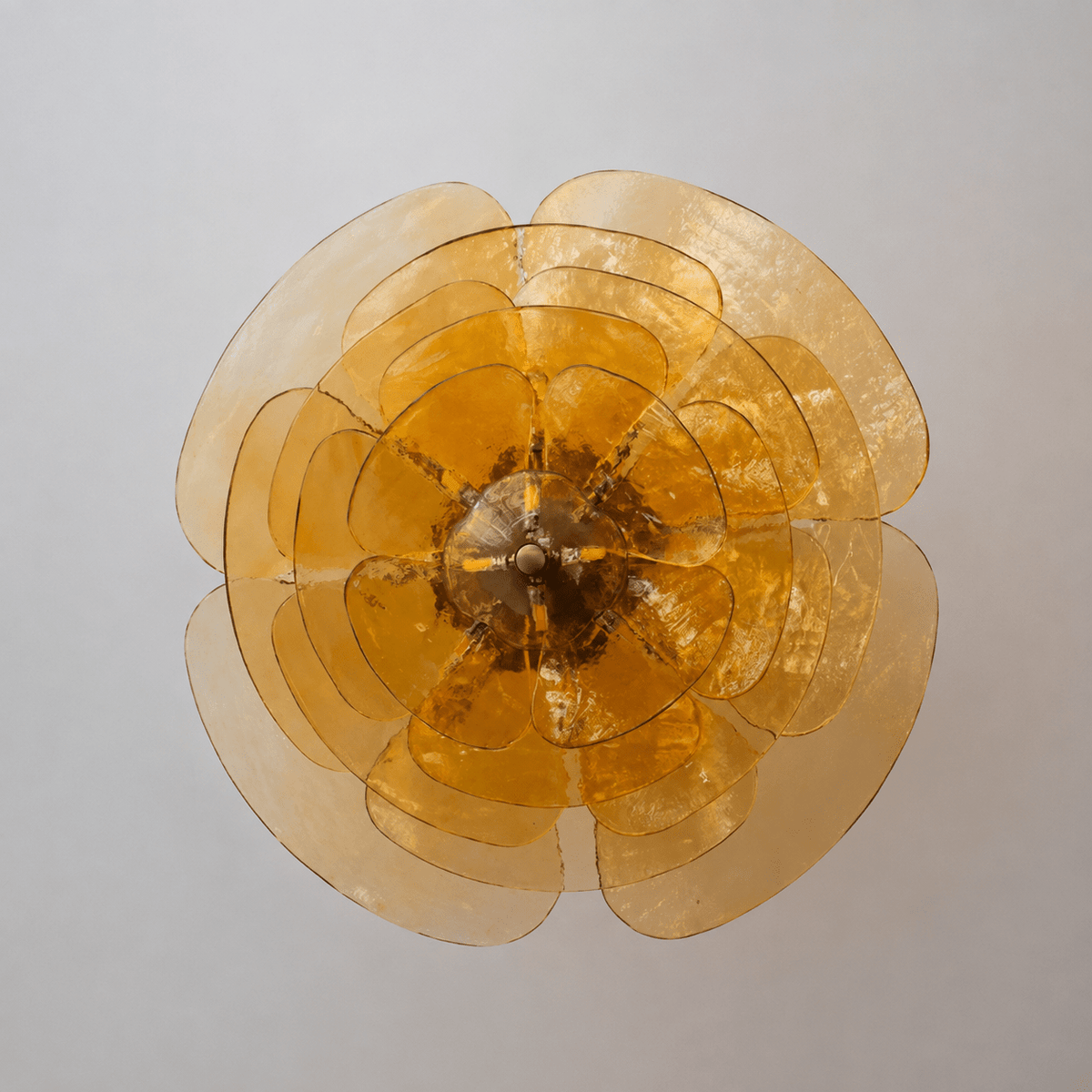 Living Room/Dining Room Chandelier – Artisan Murano Style Petal Cascade - PinkØ55 cm / 8 LightsBlushlighting