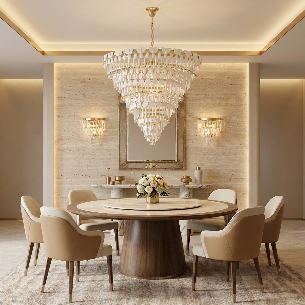 Lladro Seasons Chandelier - SunriseLargeBlushlighting