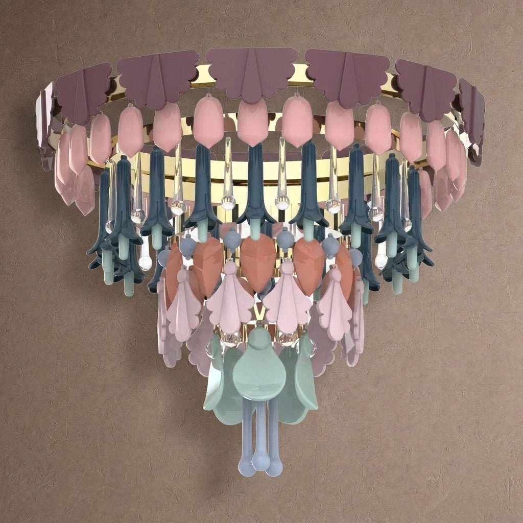 Lladro Seasons Chandelier - WinterLargeBlushlighting