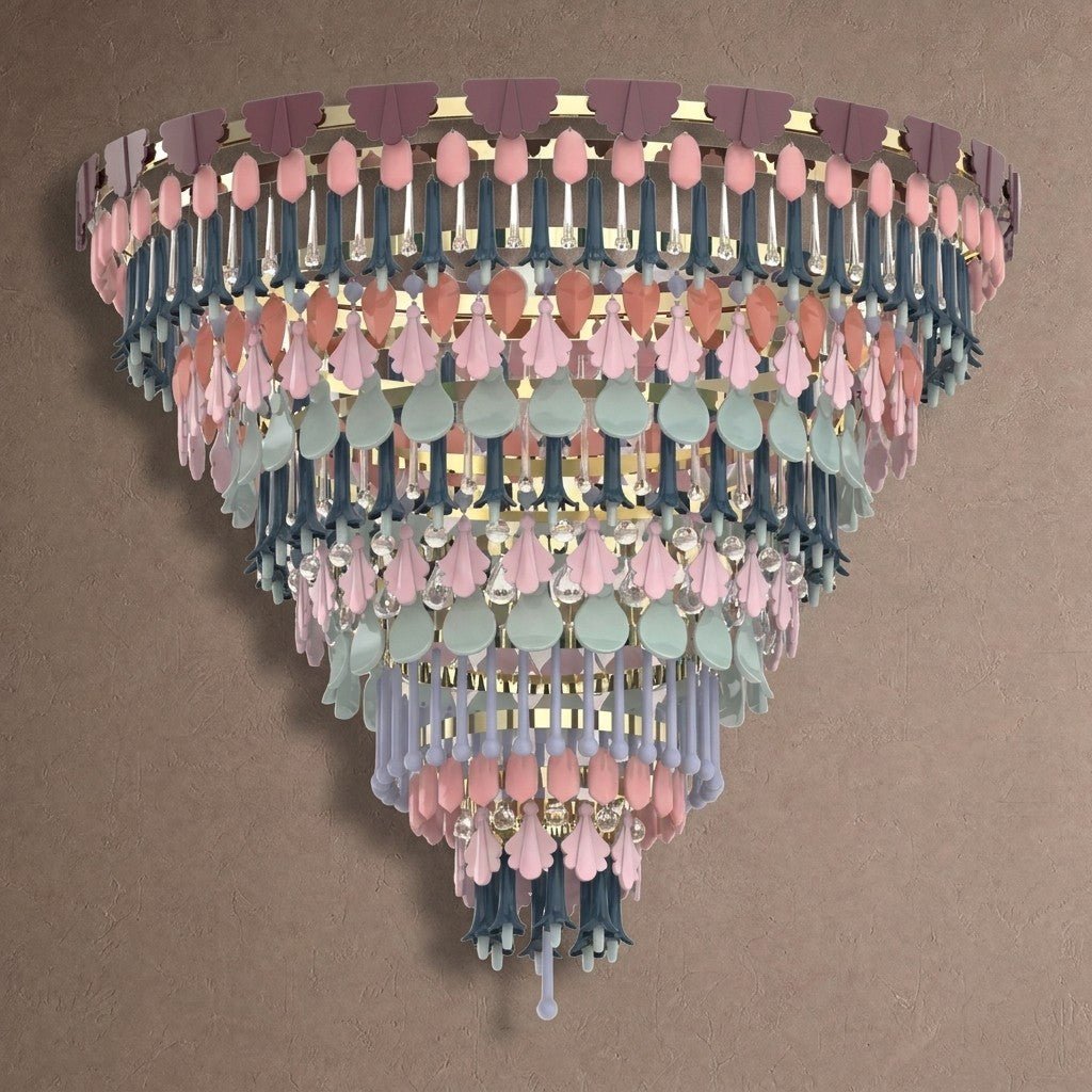 Lladro Seasons Chandelier - FallLargeBlushlighting