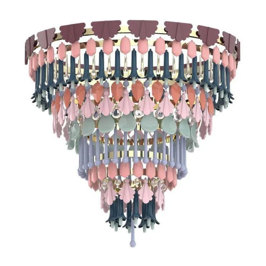 Lladro Seasons Chandelier - FallMediumBlushlighting