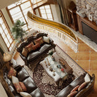 Lohan 31.5" Modern Luxury Geometric LED Crystal Kitchen Island Chandelier-