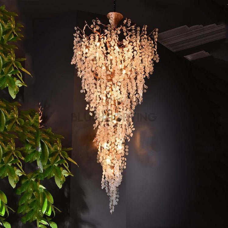 Long Vine Staircase Chandelier 78.7" 110"-Blushlighting-110"-Blushlighting
