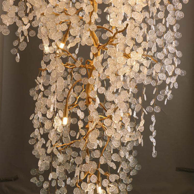 Long Vine Staircase Chandelier 78.7" 110"-Blushlighting-Blushlighting