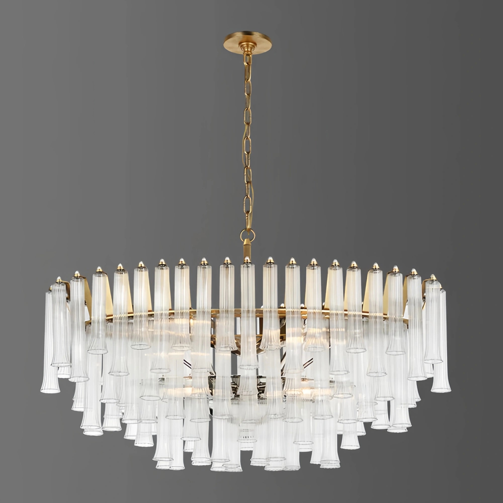 Lorelei X - Large Oval Round Chandelier - Blushlighting