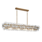 Loren Linear Chandelier - L 54" x W 14" x H 8"ClearBrassBlushlighting