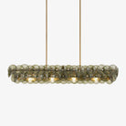 Loren Linear Chandelier - L 54" x W 14" x H 8"ClearBrassBlushlighting