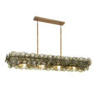 Loren Linear Chandelier - L 54" x W 14" x H 8"GreenBrassBlushlighting