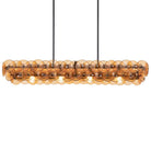 Loren Linear Chandelier - L 54" x W 14" x H 8"ClearBrassBlushlighting