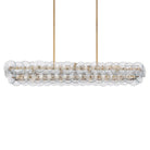 Loren Linear Chandelier - L 54" x W 14" x H 8"ClearBrassBlushlighting