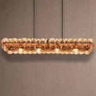 Loren Linear Chandelier - L 54" x W 14" x H 8"GreenBrassBlushlighting