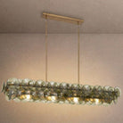 Loren Linear Chandelier - L 54" x W 14" x H 8"GreenBrassBlushlighting