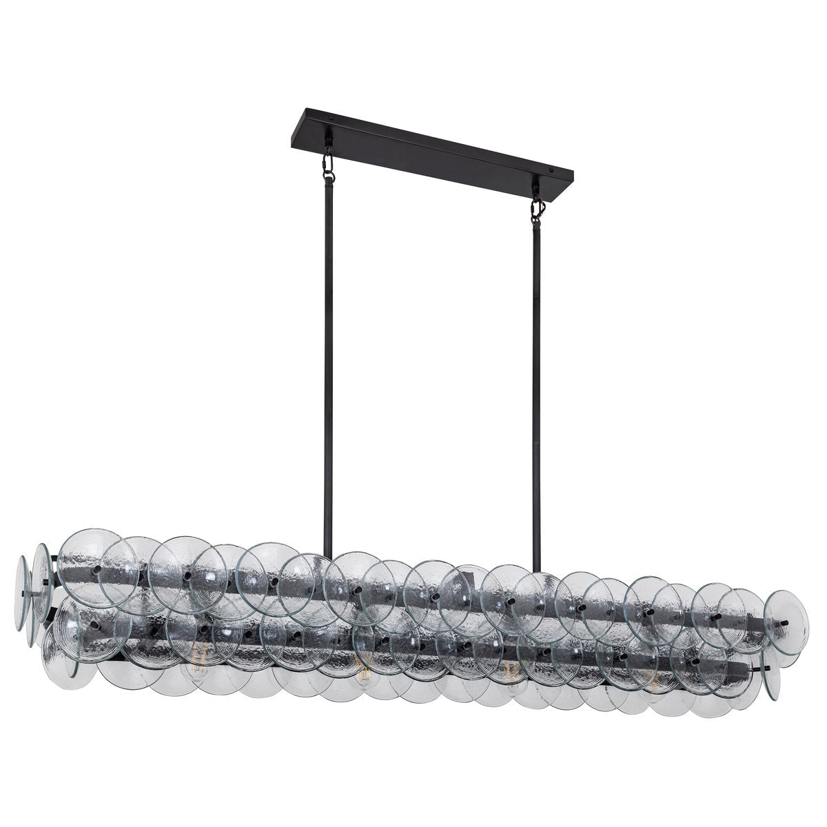 Loren Linear Chandelier - L 54" x W 14" x H 8"ClearBronzeBlushlighting