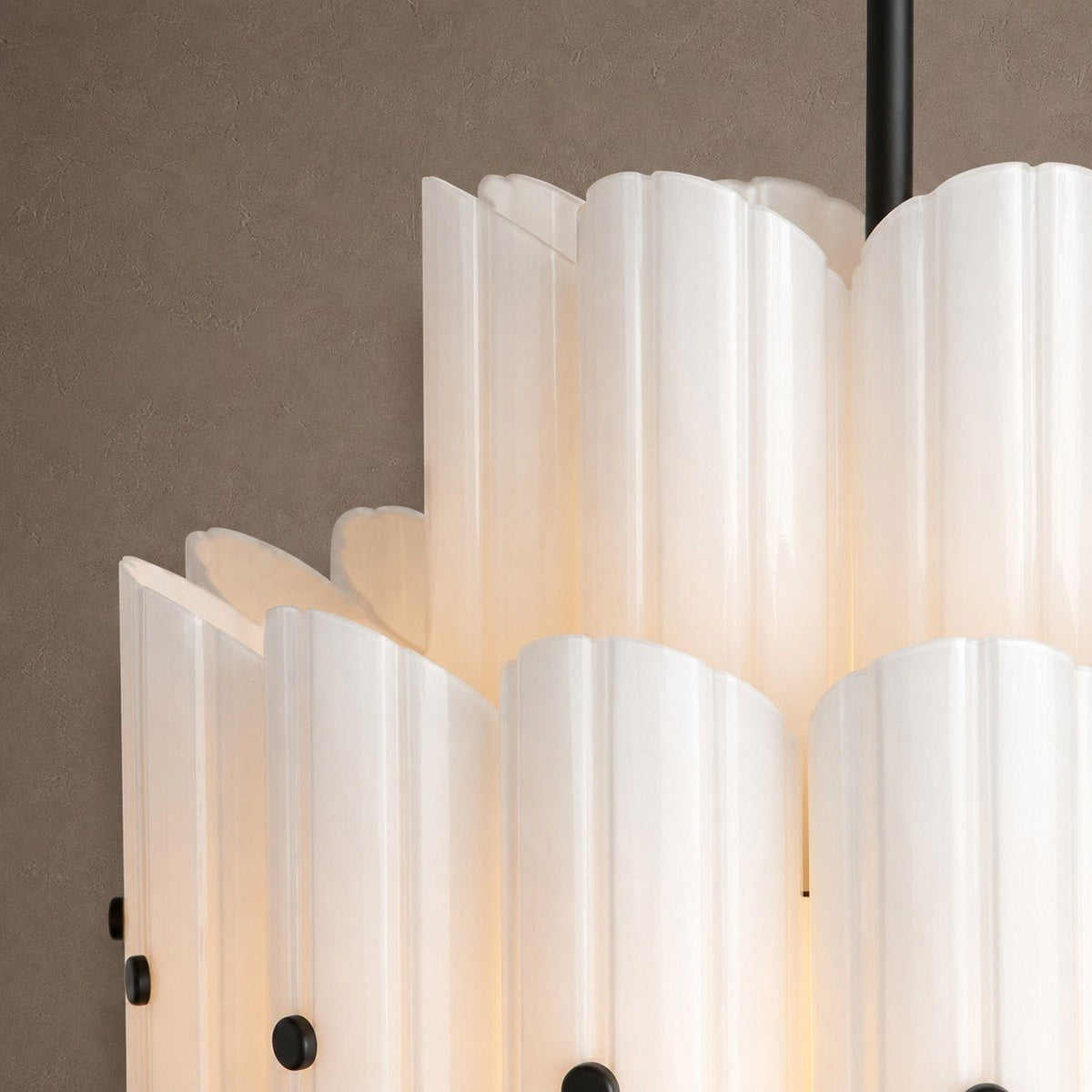 Lorna LED Double Tier Chandelier 25" 35" 46" - Polished Nickel46"Blushlighting