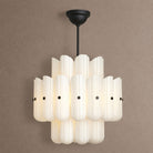 Lorna LED Double Tier Chandelier 25" 35" 46" - Polished Nickel46"Blushlighting