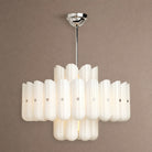 Lorna LED Double Tier Chandelier 25" 35" 46" - Polished Nickel35"Blushlighting
