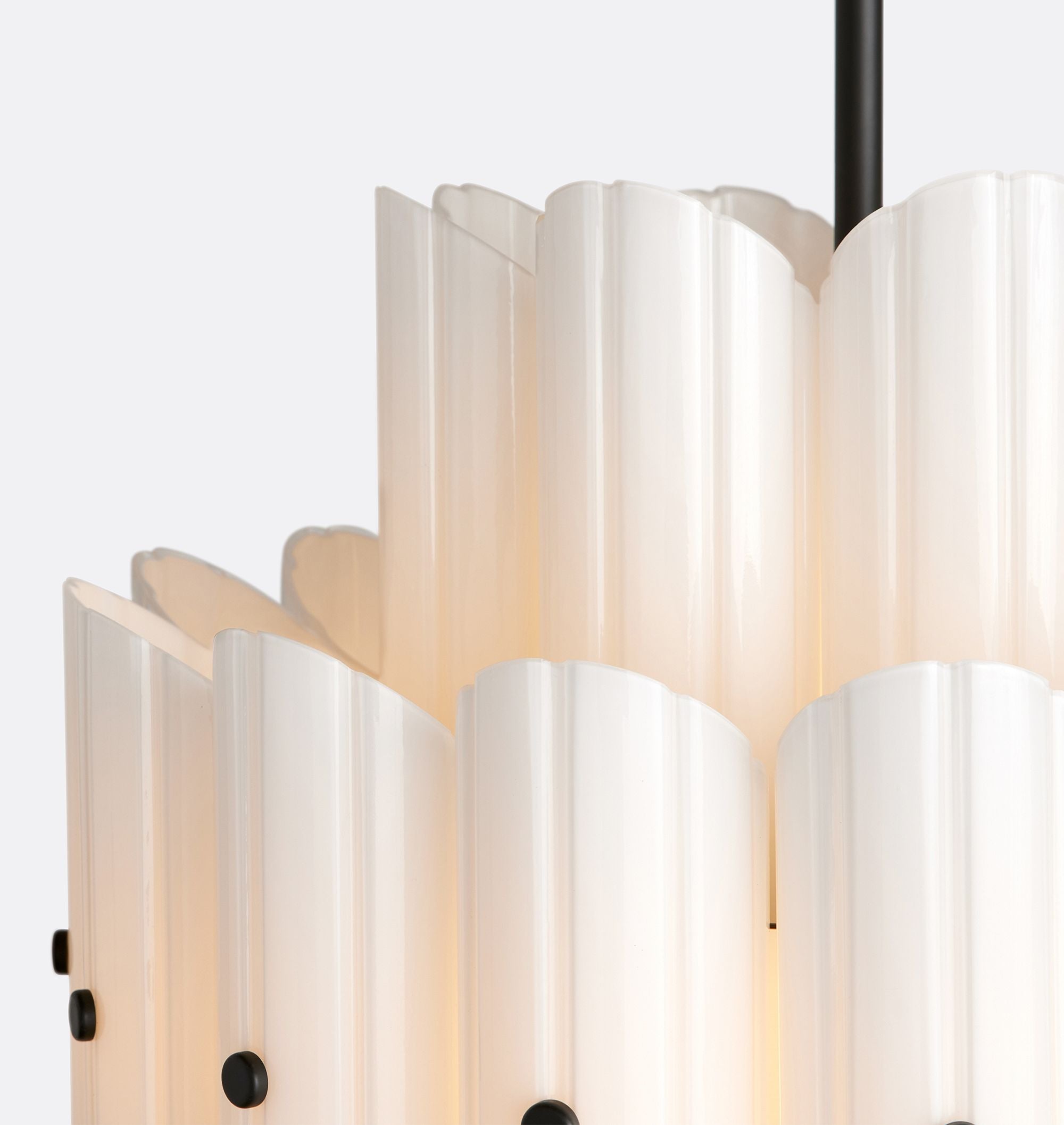 Lorna LED Double Tier Chandelier 25" 35" 46" - Polished Nickel25"Blushlighting