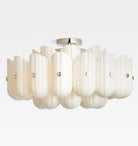 Lorna LED Double Tier Flush Mount 25" - Polished NickelBlushlighting