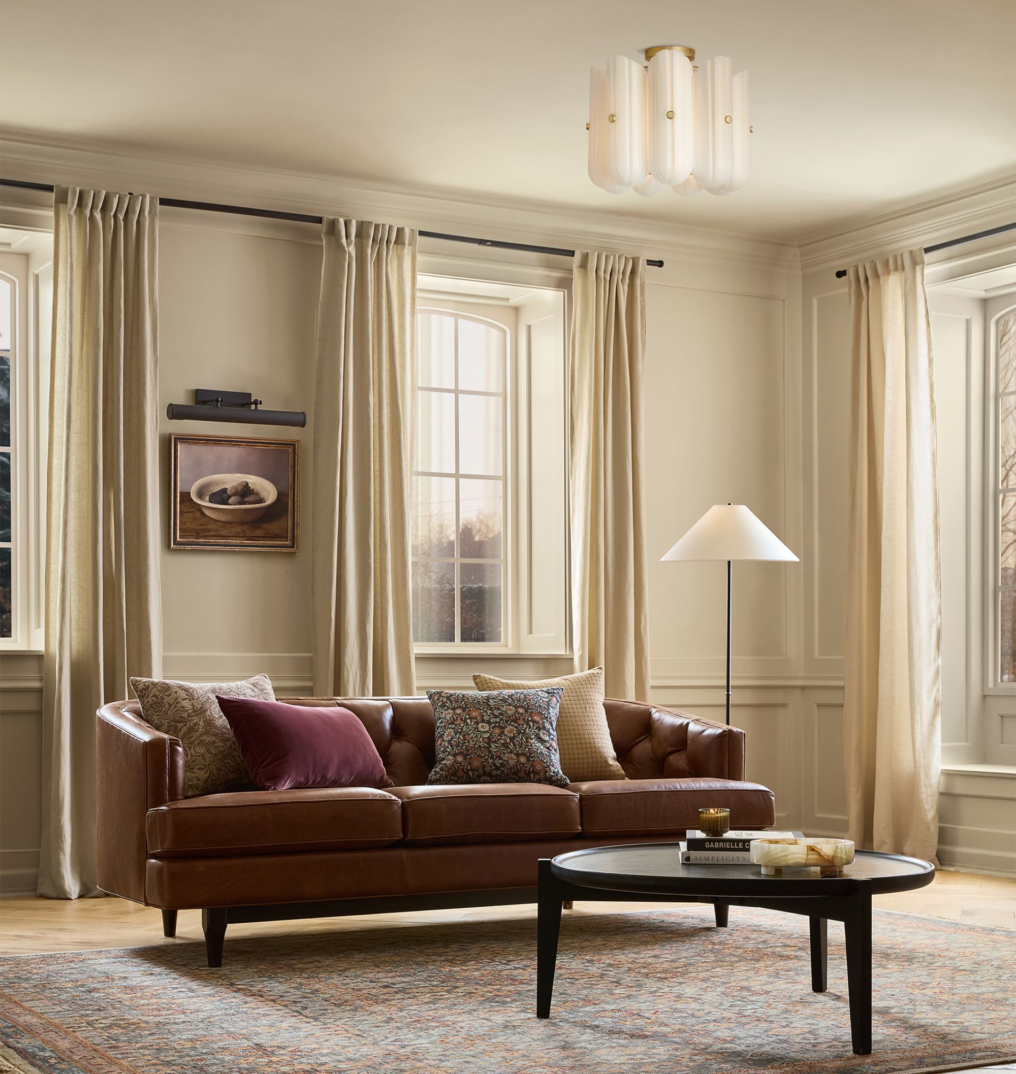 Lorna LED Flush Mount 16" - BronzeBlushlighting