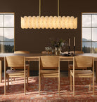 Lorna LED Linear Chandelier 55" - Polished NickelBlushlighting