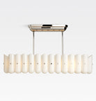 Lorna LED Linear Chandelier 55" - Polished NickelBlushlighting