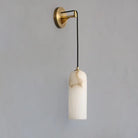 Louise Modern Alabaster Wall Sconce - Blushlighting