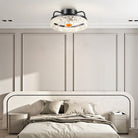 Low Profile Ceiling Fan Light with Remote 13" - Black & RGBBlushlighting