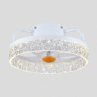 Low Profile Ceiling Fan Light with Remote 13" - WhiteBlushlighting