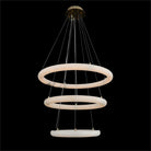 Luca Three-Tier Alabaster Pendant Chandelier - Blushlighting