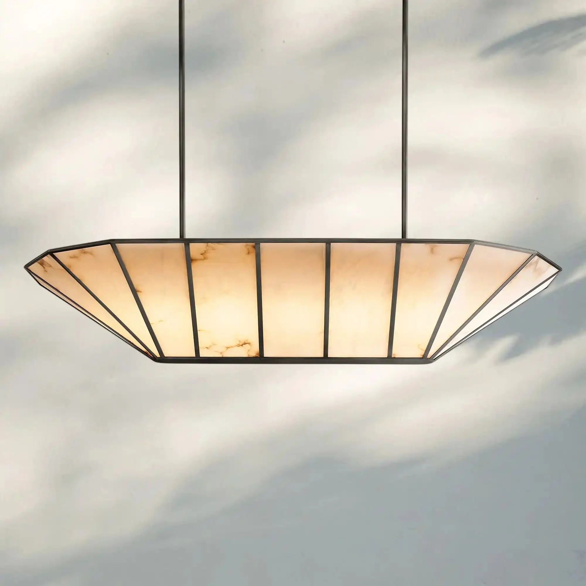Lucette Linear Chandelier 52" 74" - Blushlighting