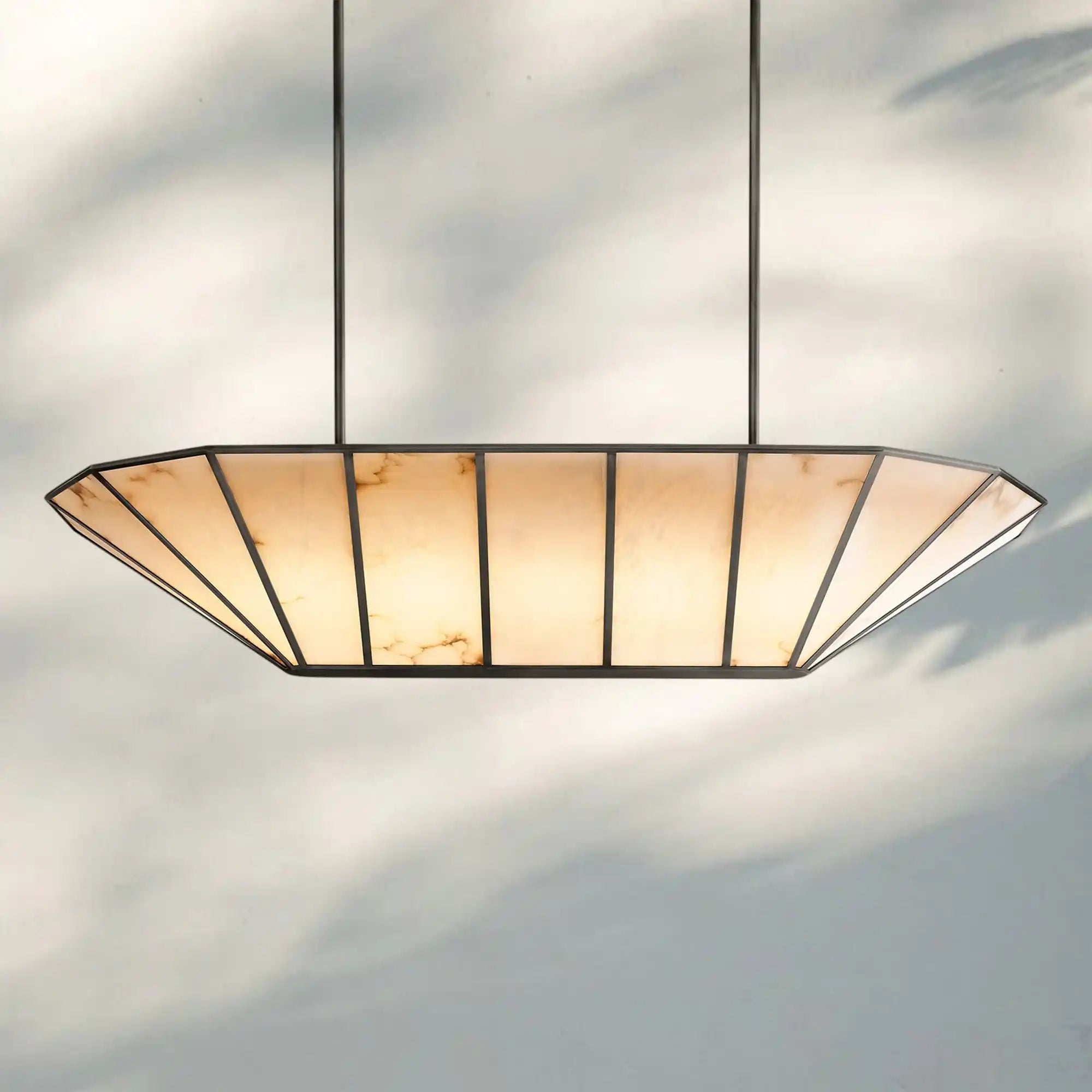 Lucette Linear Chandelier 52" 74" - Blushlighting