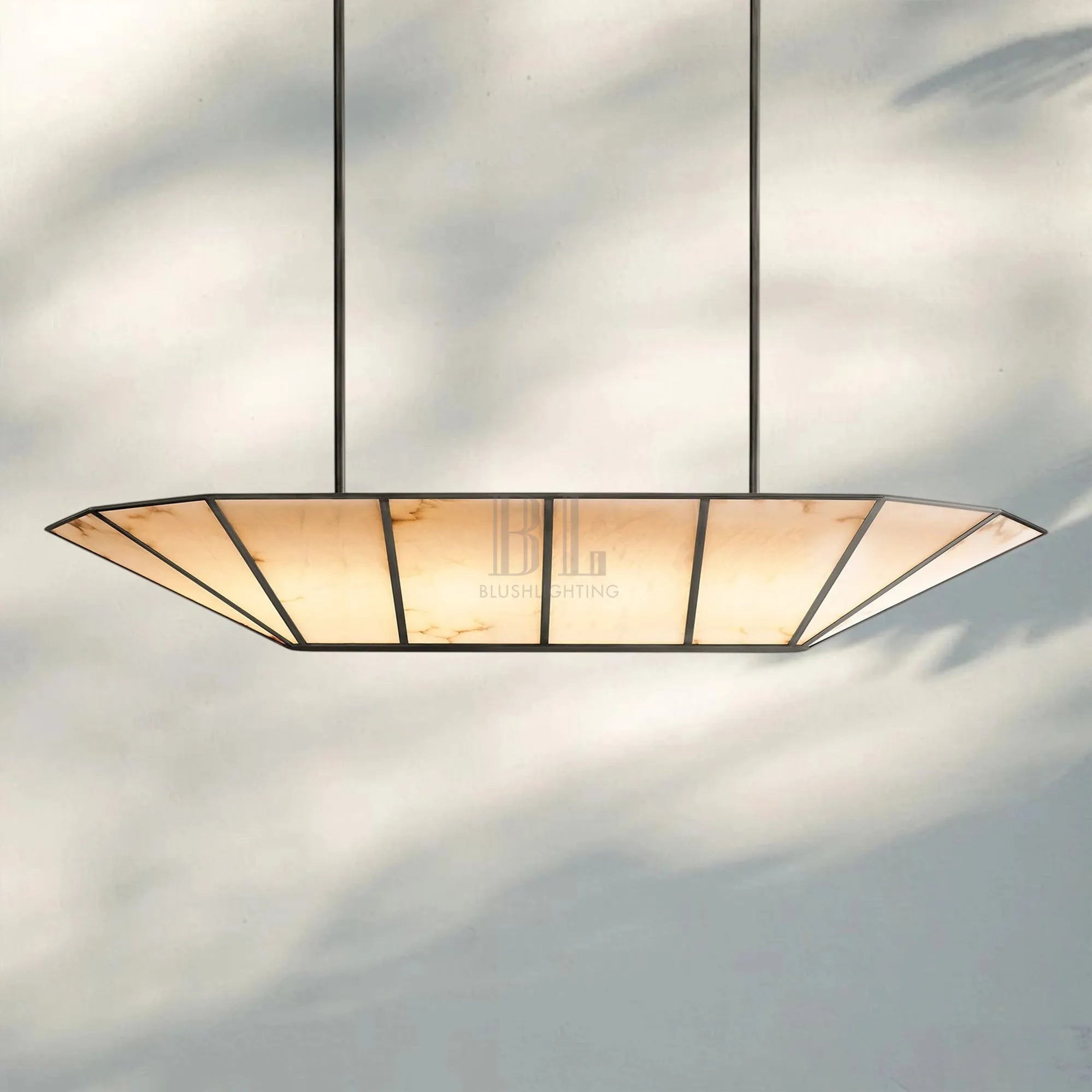 Lucette Linear Chandelier 52" 74" - Blushlighting