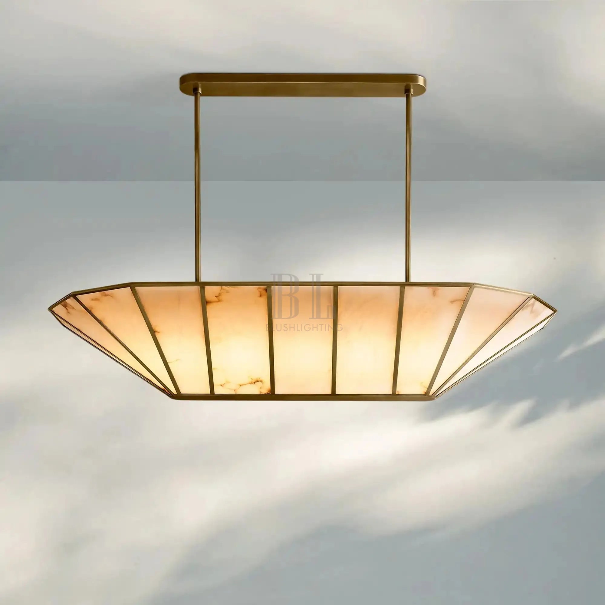 Lucette Linear Chandelier 52" 74" - Blushlighting