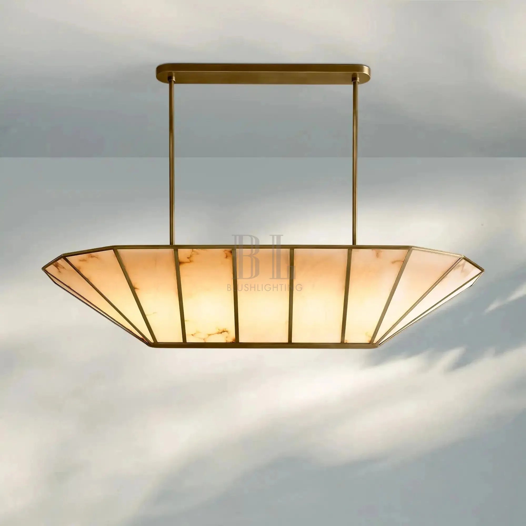 Lucette Linear Chandelier 52" 74" - Blushlighting