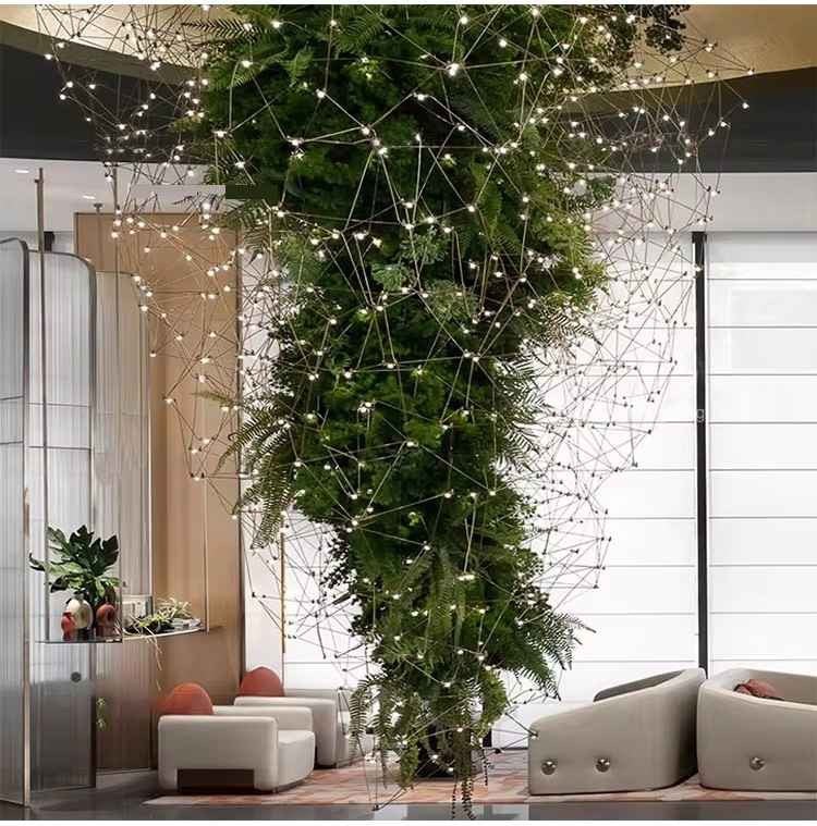 Lucia Tree Branch Chandelier for Foyer - Deep Golden BrownBlushlighting