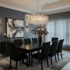 Lukas Oval Branching Brass Linear Teardrop Chandelier - 47" lengthDark CopperBlushlighting