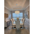 Lukas Oval Branching Brass Linear Teardrop Chandelier - 73" LengthDark CopperBlushlighting