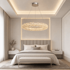 Lumina Crystal Pendant Chandelier - Ø31.5" × H4.9" (Ø80 × H12.5 cm)Blushlighting