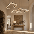 Luminous Cube Modern Multi-Tier Cluster Chandelier - Blushlighting