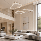 Luminous Cube Modern Multi-Tier Cluster Chandelier - Blushlighting