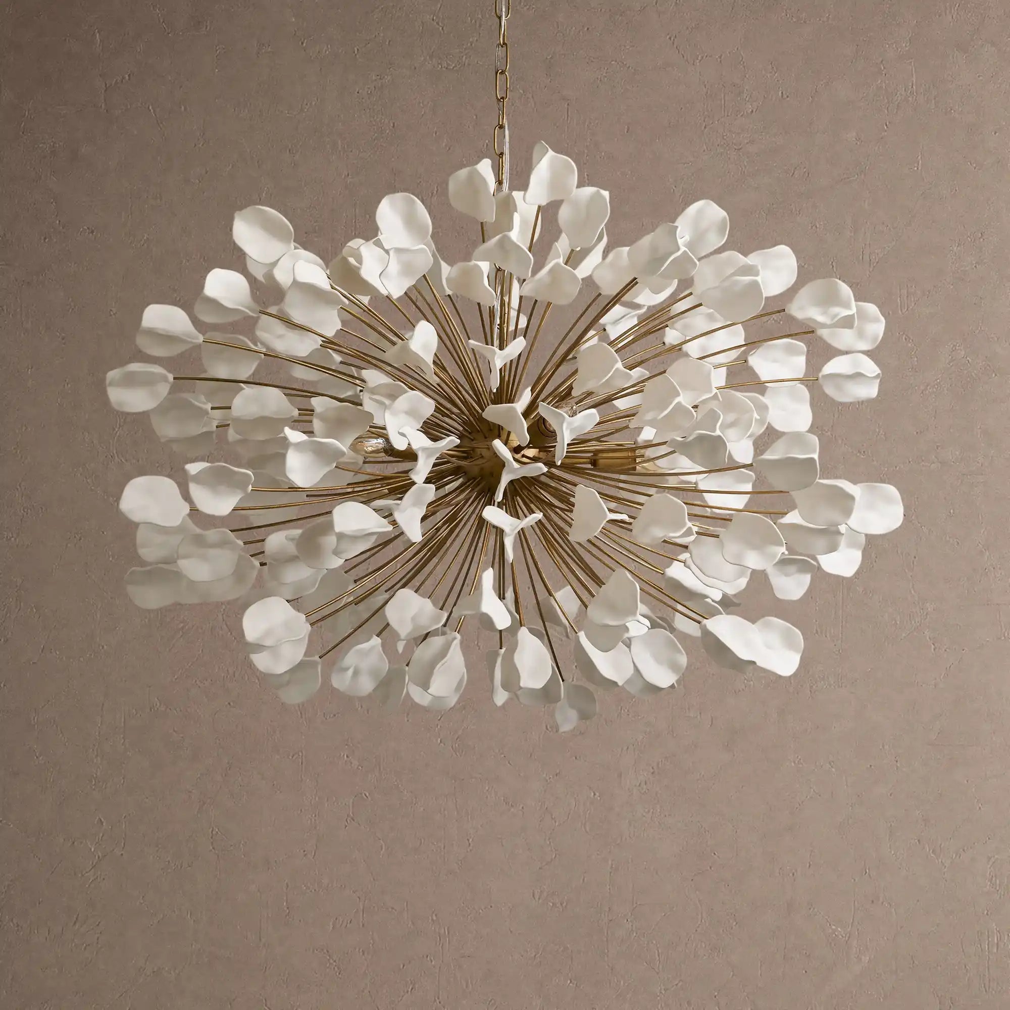 Lunaria Chandelier - BRASS / IVORYBlushlighting
