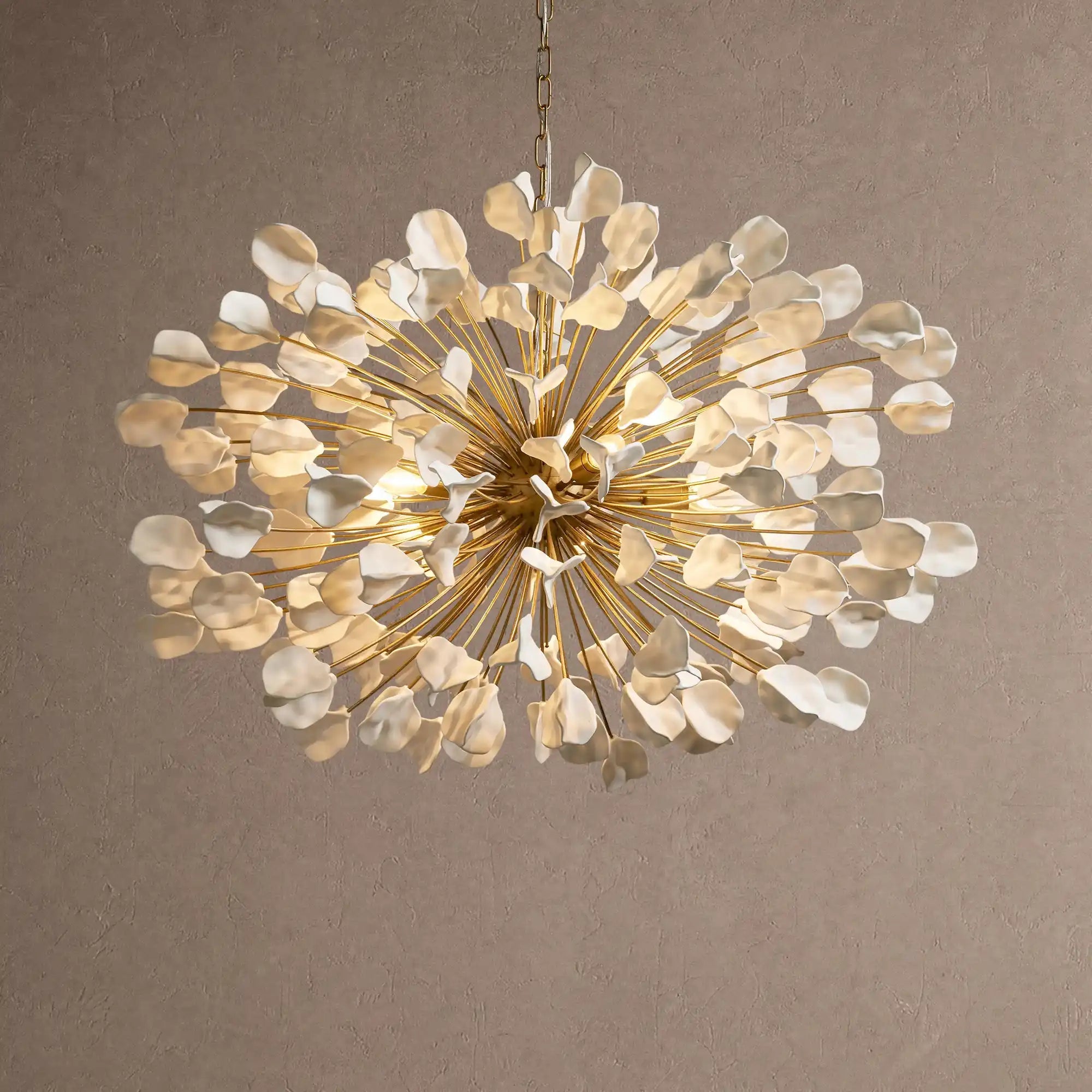 Lunaria Chandelier - BRASS / IVORYBlushlighting