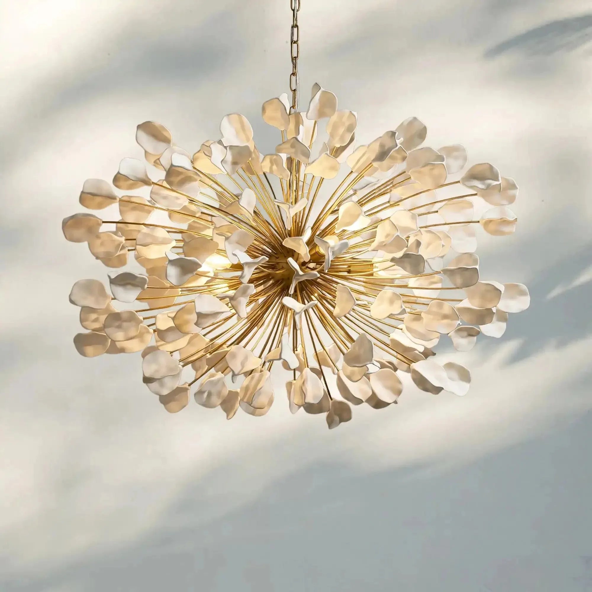Lunaria Chandelier - BRASS / IVORYBlushlighting