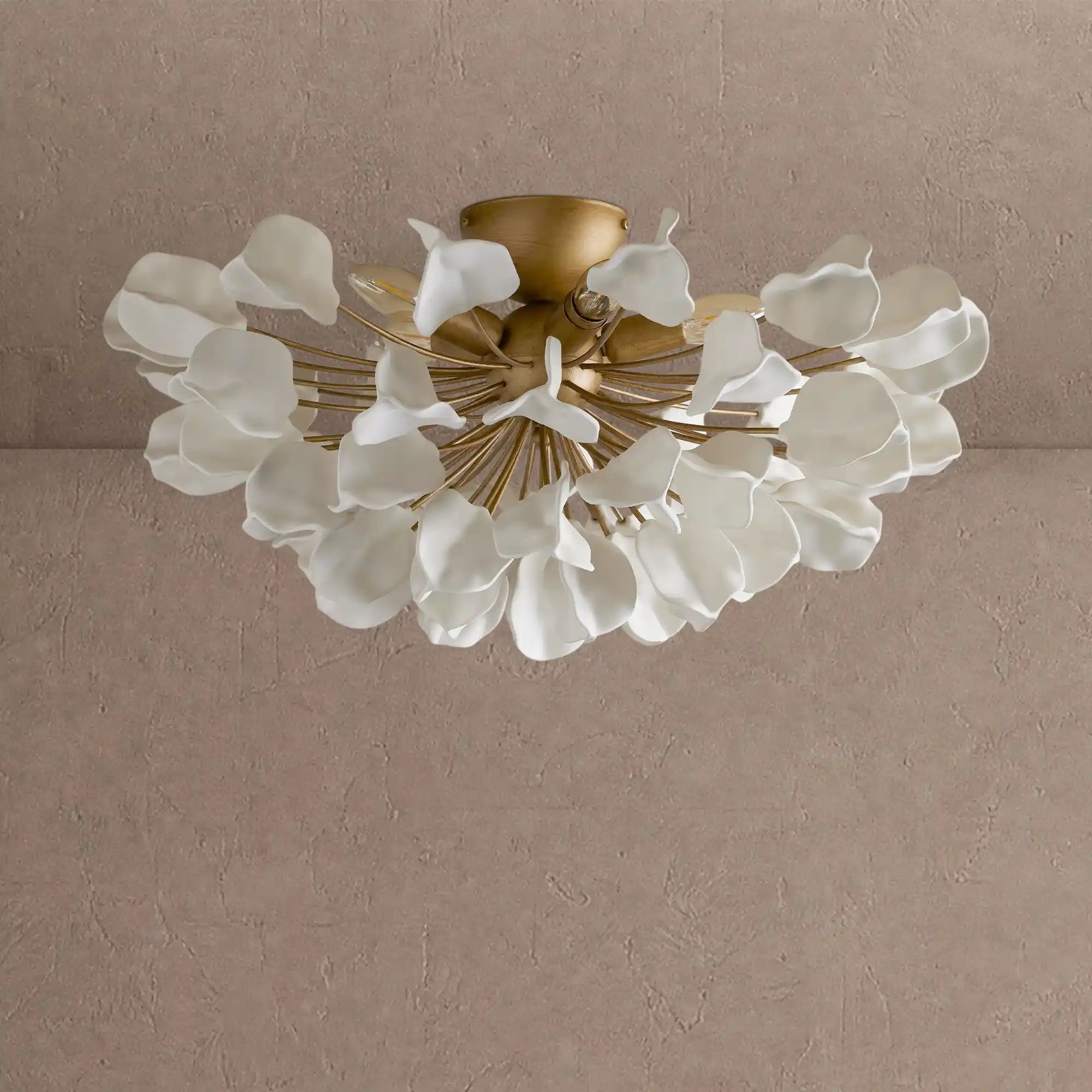 Lunaria Flush Mount - Brass / IvoryBlushlighting
