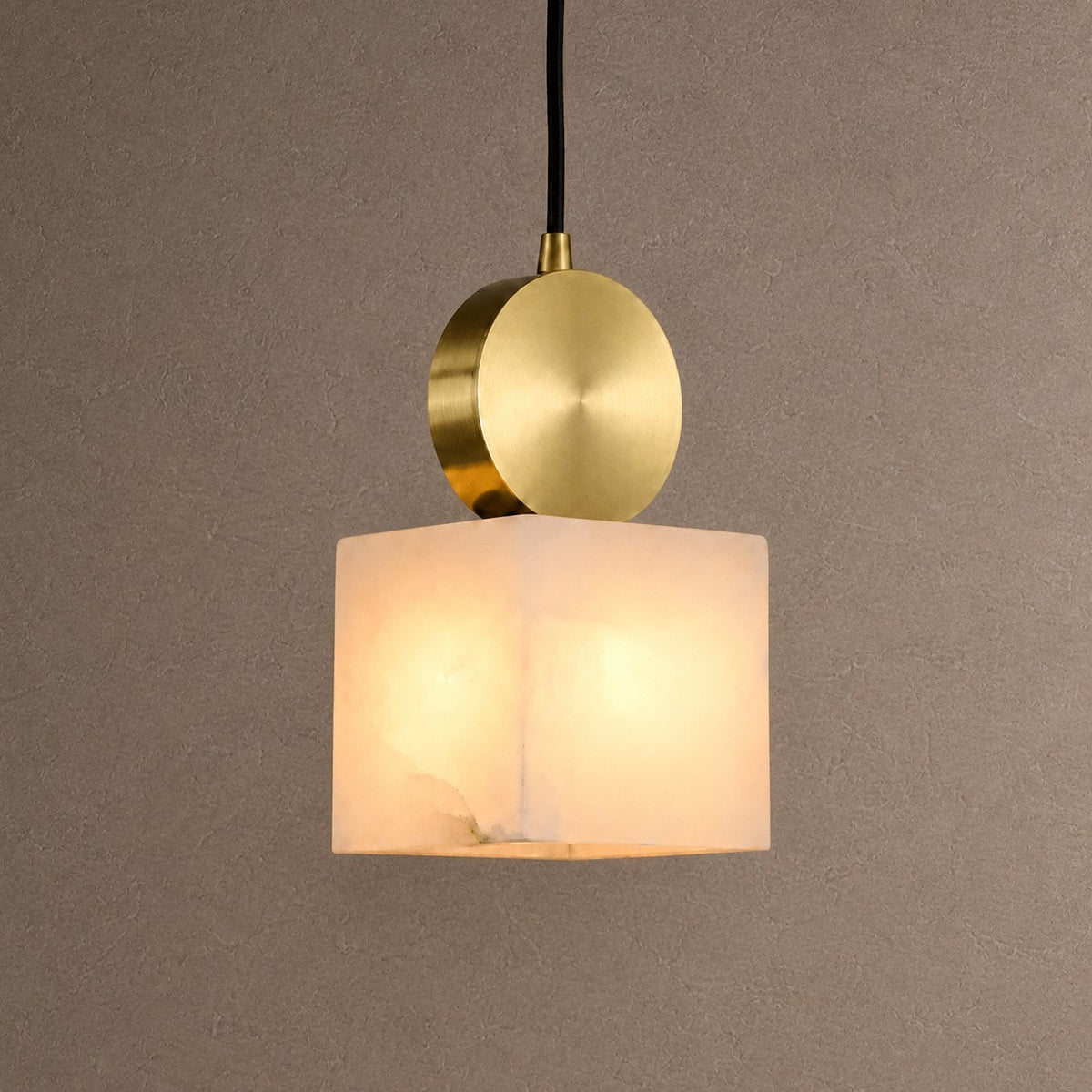 Lunessa Square Pendant - squareØ4.72 × H9.06 inBlushlighting