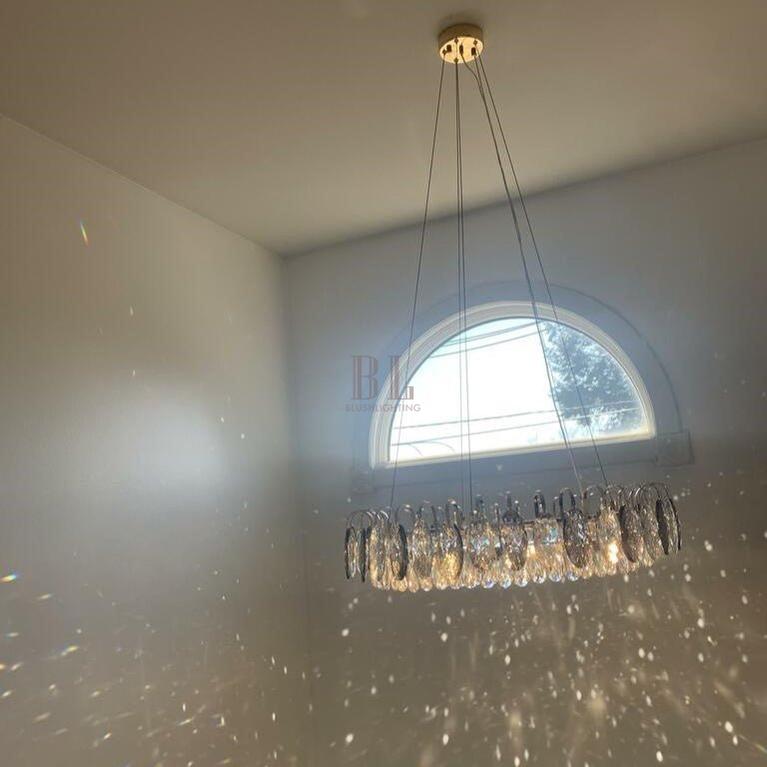 Luxurious K9 Crystal Chandelier Modern Ceiling Light Fixtures Set for Living Room/Dining Room-Chandeliers-Blushlighting-Blushlighting